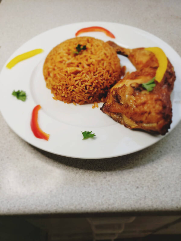Nigerian Jellof and Chicken